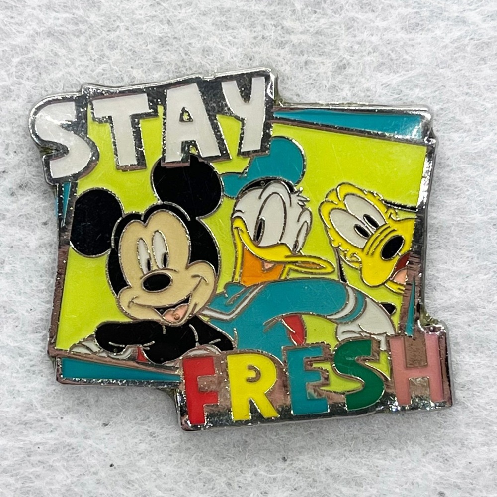 🔮 5/$25 Disney Stay Fresh Mickey Donald and Pluto Pin